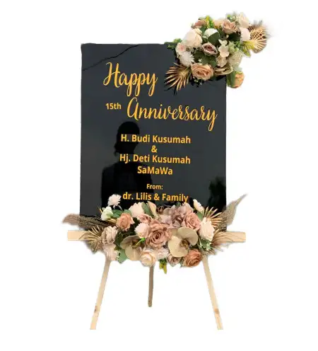 Papan Bunga Akrilik Padang Kerta