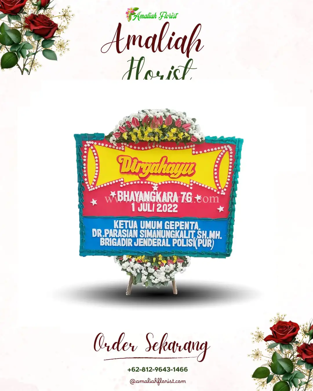 Papan Bunga HUT Ulang Tahun Padang Kerta